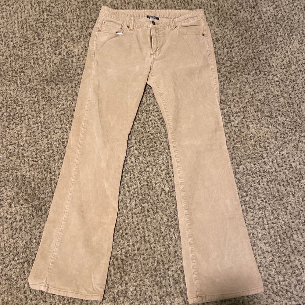 Beige boot cut cords